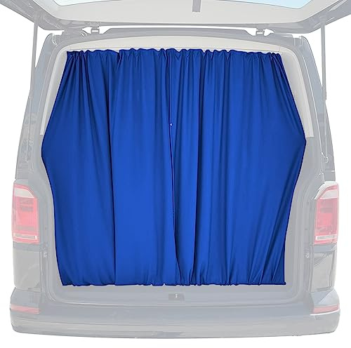 OMAC Sonnenschutz Heckklappe Gardinen für Citroen Jumper H2 Blau 2tlg | 1 Profil + 2 Vorhänge, Verdunkelung, Privatsphäre, ideal für Camping, Sonnenschutz