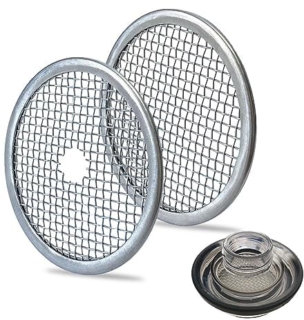 Sactulaz Ice Strainer Blocker for Yeti Rambler Bottle Chug Cap and MagDock Caps,Stainless Steel Ice/Tea/Fruit Stopper for Yeti Rambler Water Bottle Fits for 18oz/26oz/36oz/46oz,Pack of 2