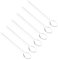 BESTonZON 6pièces Cuillères À Mélanger Longues Lot De Cuillères Résistantes Chaleur Pour Café Dessert Et Cuisine Ustensiles De Cuisine Pratiques
