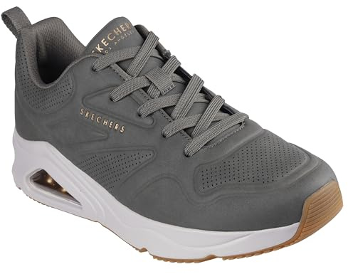 Skechers Herren Tres-air UNO-Casairal Fashion Sneakers Sneaker, Oliv/Blatt für Mich (Leaf It to Me), 47.5 EU