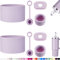 HYZ 8 Piece Accessories for Stanley Cup, Silicone Spill Proof Stopper Set and Protective Boot Including Straw Cover Cap for Stanley H2.0 20oz 30oz 40oz Tumbler, Orchid
