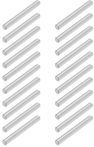 YINETTECH 20 Piezas de Llave de Impacto de 3x25 Mm Pasador de Repuesto de Retención para Andamios con Toma de Impacto de 1/2 Adecuado para Herramientas Neumáticas Eléctricas Manga N.° 20-22