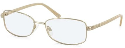 Puccini Oval Metall Brillen in Gold für Damen, Brille mit Sehstärke, optional mit Sonnenbrillen tönung oder Blaulichtfilter (Modell PCO-260-C1-53)