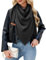 PASUDA Schal Damen Musselin Dreiecksschal Bequem Weiches Dreieckstuch Baumwolle Halten Sie Warm Halstuch Musselintuch Herbst Elegant Unifarben Groß Schal Damen Stola 190 * 80cm (Schwarz, 190 * 80cm)