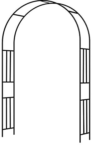 garden arch Rose Arch, Garden Arch, Wrought Iron Pergola Arbor, for Supporting Climbing Plants Terrace Patio Garden Archway Decoration