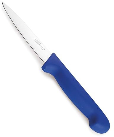 LACOR - 38361 - Coltello per Pelare Select, Coltello per Carni Bianche e Pollame, Acciaio Inox, Taglio Deciso ed Equilibrato, Blu Ergonomico e Antiscivolo Manico in TPV, 10 cm