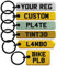 Pixly® Personalised Custom Licence Plate Keychain, Mini UK Number Plate Keyring, Name Key Chain, Motorbike Hex Car Registration Key Ring, Gift Private Reg Fob, Gift for Him Her (Hex Plate)
