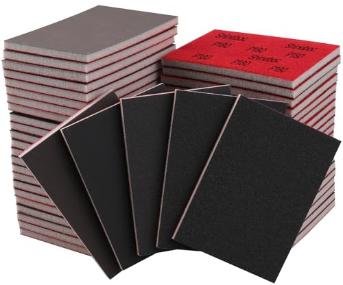 Shinboc 20 PCS Sanding Sponge, 180-3000 Grit Sand Paper Assortment Pack