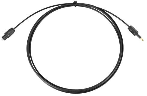 Tlilyy 2M Ligne De Fibre Optique Spdif De Mini Câble Audio Optique Numérique De 3,5 Mm