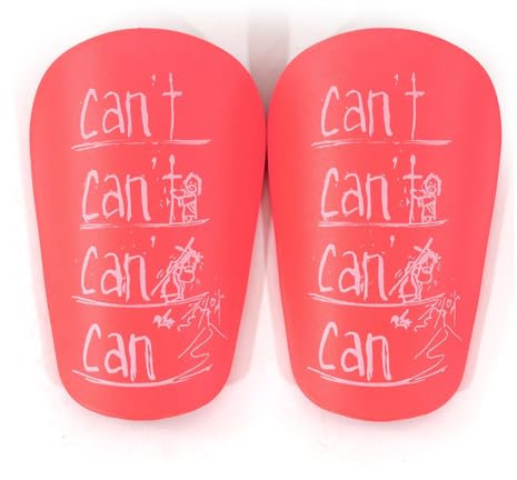 Zinueen Lot de 2 mini protège-tibias pour football - Équipement de protection pour hommes, femmes, enfants et filles (rose, 8 x 5 cm)