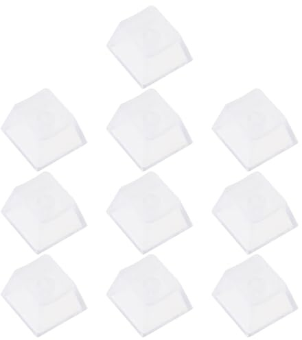 Psdndeww Transparente Tastenkappen Leere Tastenkappen ABS Transparent Tastenkappen Set Für Mechanische Tastaturschalter 20/10 Stück