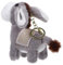 Toyvian SchlüSselanhäNger Esel PlüSch - Kuscheliger AnhäNger SchlüSsel TieranhäNger RucksäCke Mini Plüschtiere FüR Frauen Und Kinder, 14cm