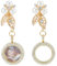 SUPERFINDINGS 2 Stück Hochzeitsstrauß Charm Broschen Gedenk Anstecknadel Goldene Runde Foto Medaillon Anhänger Anstecknadel Brosche Legierung Strass Medaillon Anhänger Für Verlobungsdekor