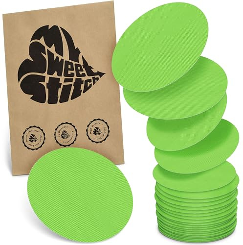MySweetStitch 25 Fixierpflaster für CGM-Sensoren rund Lime | Hilft gegen vorzeitiges Ablösen, wasserfest und schnell trocknend, hautfreundlich, bis zu 15 Tage Halt
