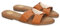 92038 Sandalia Planas de Mujer, Comodas y Elegantes con Diseno Moderno con Adorno en la Pala, Ideales para Primavera-Verano. Camel Talla 38
