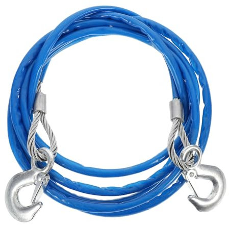 Mikinona Cinghia Traino Heavy Duty Metri con Ganci Sicurezza Accessorio per Recupero Auto Condizioni Estreme Corda Traino Resistente e Leggera Facile da Trasportare e Utilizzare