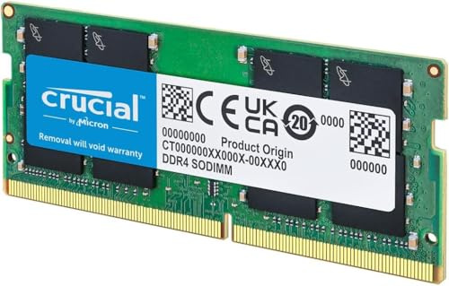 Crucial 8GB DDR4 3200MHz SO-DIMM Notebook RAM – CT2K8G4SFRA32A – Laptop Arbeitsspeicher 260 Pin – PC4-25600 Speicher Upgrade für Notebooks & Mini-PCs 10 Jahre Garantie