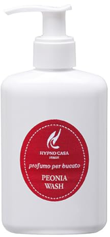 Profumatore Bucato Lavatrice - Profumo per Bucato 200 ml Anti-Odore - Profuma Biancheria Lavatrice Made in Italy, Lunga Persistenza (Peonia)