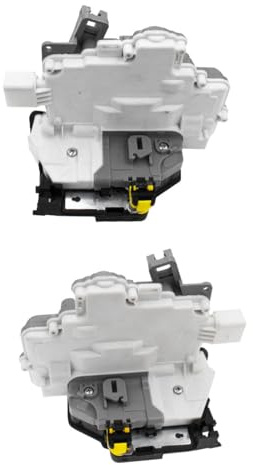 TOOWGM 2 piezas Trasera izquierda y derecha cerradura de la puerta actuador de bloqueo central Para VW EOS 2006- Para Seat Leon II 2005-2012 1P0839015 1P0839016