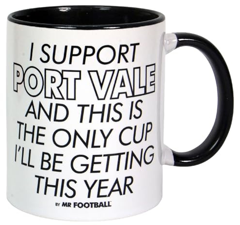 I Support Port Vale and This is only Cup -Gift Boxed Mug Present idea for Fan Supporter