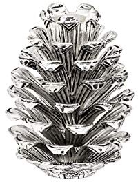 EDZARD Kerzenleuchter Kerzenhalter Zapfen für Stabkerze, Aluminium vernickelt, Höhe 9 cm
