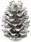 EDZARD Kerzenleuchter Kerzenhalter Zapfen für Stabkerze, Aluminium vernickelt, Höhe 9 cm