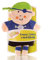 XKKO CTNBG016A Waschhandschuh mit Handpuppe 100% Baumwolle, mehrfarbig