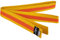 Ju-Sports Budogürtel - gelb/orange/gelb, Baumwolle I Kampfsport Gürtel Für Budo-Sportarten, Judo, Karate uvm. I Ca. 4 cm breiter Martial Arts Gürtel I 260 cm