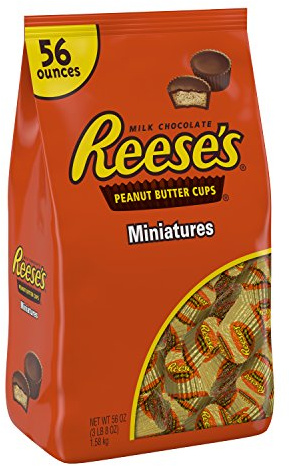Reese's Mini Peanut Butter Cups Miniatures 56 Ounce Bag