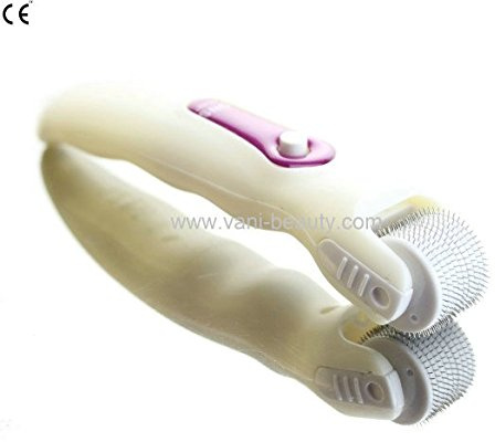 0.25mm Professional Red Vibrating Ultrasonic Light Photon 633nm LED Titanium Microneedle 540 Derma Needle Roller Treating Acne Scars, Skin, Hair Loss, Wrinkles, Blackheads, Lines, Sun Damaged, Ageing- Daily Care Product, Reducing Blemishes Scars Potholes Cellulite Stretchmarks Uplifting Whitening Regeneration. Home Use 0.25 mm