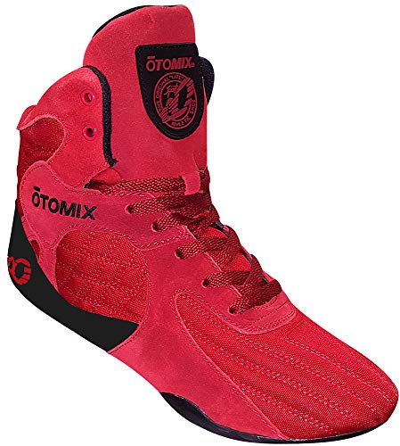 Otomix Stingray Gym Sports & Fitness Footwear for Mens & Women, Quality Multipurpose Training Shoes, Boots for Boxing, Wrestling, Weightlifting, Martial Arts, Deadlift - Red