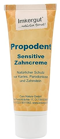 Propolis Zahncreme, Propodent, Zahnpasta ohne Fluorid, pflegt Zähne und Zahnfleisch, 75ml, Imkergut