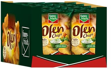 funny-frisch Ofen Chips Sour Cream 10er Pack (10 x 125 g)