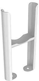 iBathUK | White Floor Mount Radiator Leg Kit Brackets for Traditional 3 Bar Radiator