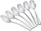FOXAS 6er Set 19CM Suppenlöffel Edelstahl, Esslöffel Menülöffel Tafellöffel Müslilöffel Spülmaschinenfest, Schwer und Hochwertig Löffel aus Edelstahl Rostfrei 304, Serie Bon Appétit