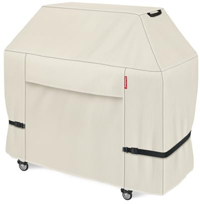 Porch Shield Premium Grillabdeckung – wasserdichte Heavy Duty 600D Oxford BBQ Abdeckung bis 147,2 cm Hellbraun