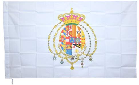 G.V. Bandiera Storica Regno delle Due Sicilie Borbone Napoli 90X150 Alta qualità Tessuto