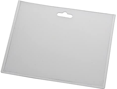 EUROPEL Ausweishalter & Blanko-Karteneinlagen, Landschaftsformat, Geschlossen, Transparent (24er Pack) | Horizontaler Kartenhalter für Schule, Büro & Veranstaltungen | 90 x 60 mm, 121290