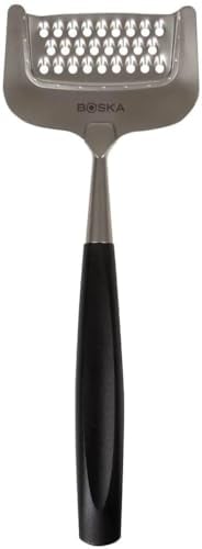Boska Käsereibe Milano+ / für harten und halbharten Käse/Kunststoff/Edelstahl/Schwarz/Silber / 200 x 75 x 10 mm