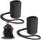 YOUNG MARINE Doppelgeflochtene Nylon-Dockleine für Boote mit 30,5 cm Öse, 1,2 cm x 7,6 m, Schwarz, 2 Stück