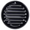 Steinberg14 Grille d'Aération Ronde 100mm - Noir avec Maille de Protection - Grilles de Ventilation - Registre d'évacuation d'air