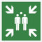 Exacompta - Ref. 67120E - 1 pannello adesivo Rally point - In vinile antiscivolo e resistente ai raggi UV - Diametro pannello : 30 cm - Colore : verde