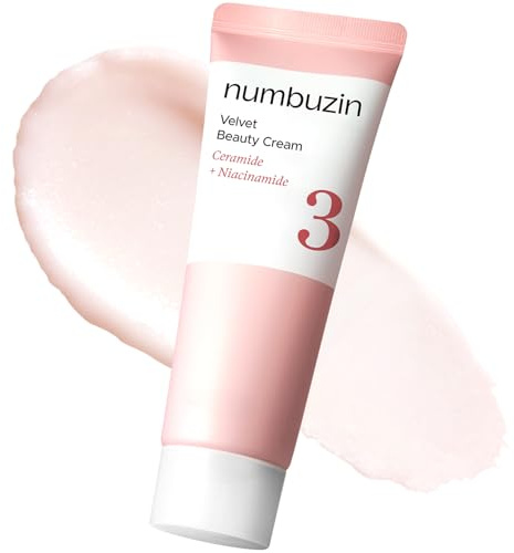 numbuzin Nr. 3 samtige Schönheitscreme, 2,02 oz / 60 ml | Makelloses Make-up-Auffrischung, gleicht die Hautstruktur aus, seidig glattes Finish
