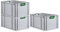 PROREGAL SuperSparSet 3x Eurobox NextGen Color | HxBxT 32x40x60cm | 65 Liter | Griffe grün offen | Verstärkter Boden | Eurobehälter, Transportbox, Transportbehälter, Stapelbehälter