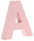 Gralara 26 Buchstaben Rosa Holz Festzelt Buchstabe Alphabet Namensschild Geburtstage Feiertage Dekoration Schild, A