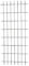 Casaflora Rankgitter, Gitterspalier Sevilla aus Cortenstahl, rostfarben 60x120