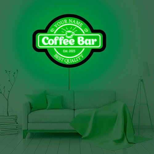 Benutzerdefiniertes Kaffeebar Neonschild, Kaffeebar LED Schild, Café Neonschild, Kaffeebar Schild, Kaffee Neonschild, Kaffeebar Wandkunst, Kaffeebar Dekor