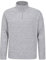 Mountain Warehouse Snowdon Mens Micro Fleece Top - Warm, Breathable, Quick Drying, Zip Collar Fleece Sweater, Soft & Smooth Pullover - For Spring Summer, Travelling, Walking Light Grey XS