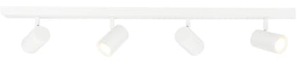 Ledvion LED Deckenstrahler Weiss 4-Licht Rechteck GU10 3W Neutralweiss | Mit Leuchtmittel geliefert fuer Flur Wohnzimmer Kueche Schlafzimmer und trockene Innenraeume