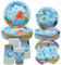 Under The Sea Party Supplies - Ocean Sea Party Tableware - Dinner Plates Desserts Plates Cups Napkins for Underwater World Birthday Party Decorations, Serves 40 (40)